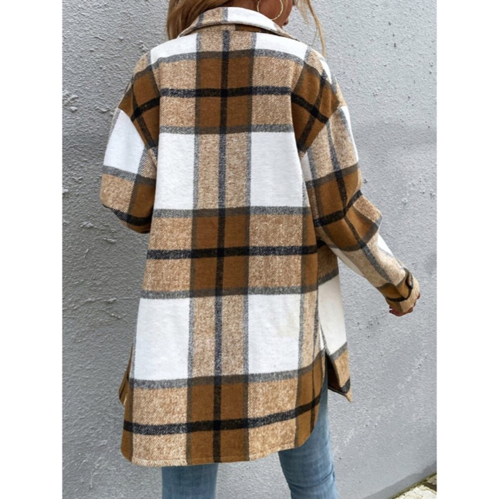 Plaid Wool Shacket - image 5